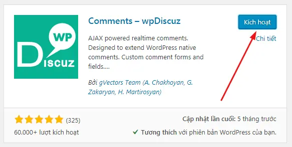 wpdiscuz đổi giao diện bình luận wordpress